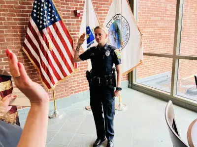 Off-duty Massachusetts cop shot by fellow officer serving her restraining order filed by terrified fiancé is suspended