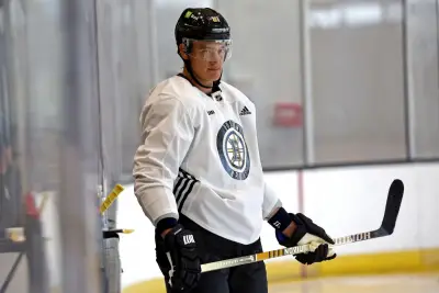 Bruins’ Nikita Zadorov chugs beer “for Boston”