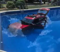 Driver mistakenly plows through fence, into Massachusetts campground pool packed with vacationers